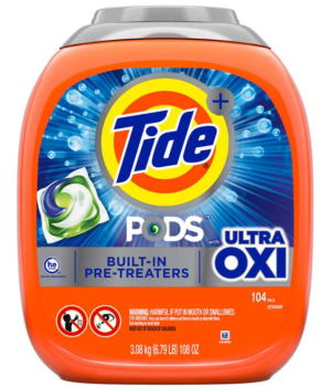TIDE PODS 4 in 1 'Ultra Oxi' Liquid Laundry Detergent 104 Pacs 2780 gr